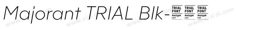 Majorant TRIAL Blk字体转换